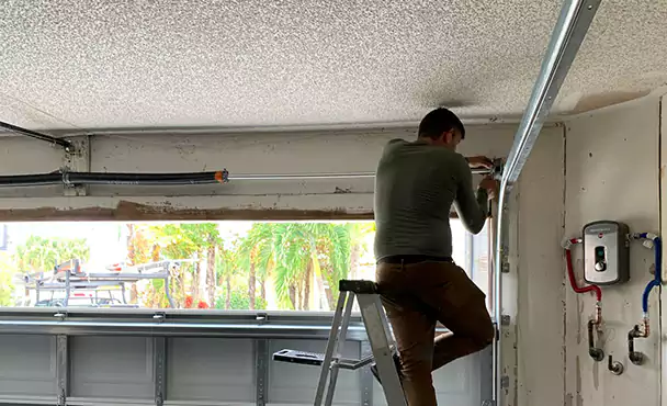 Garage Door Rail Replacement in Dania Beach, FL